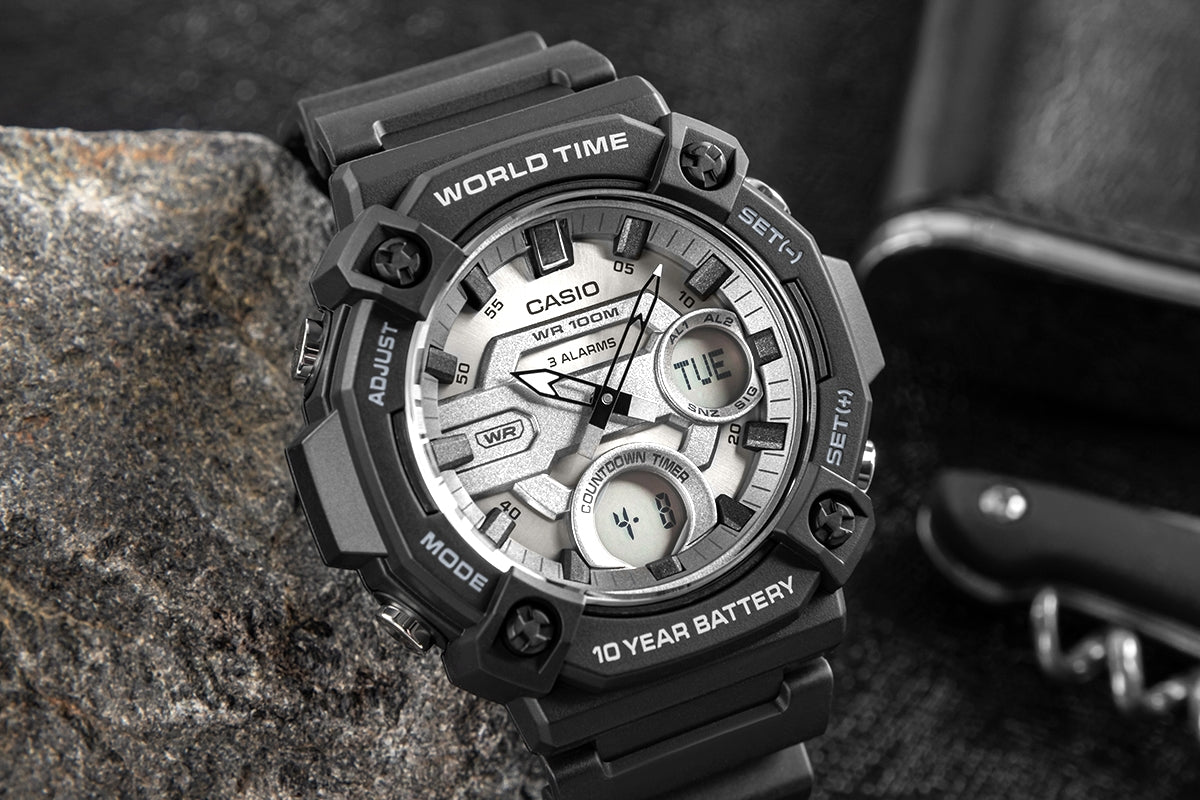 Casio AEQ-120W Series Analog Digital Sports Watch for Men
