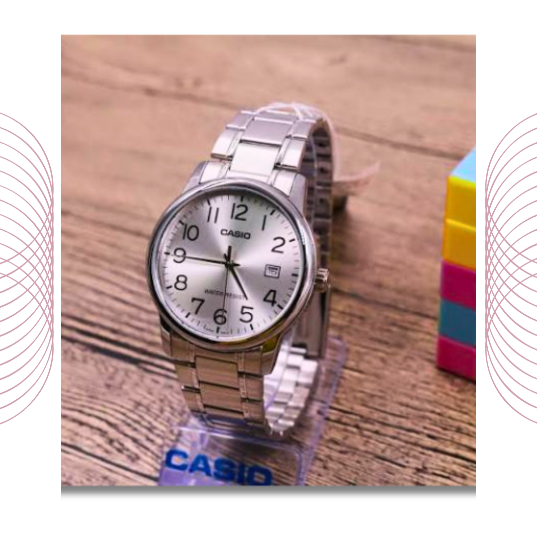 Casio MTP-V002D-7BUDF Men's Analog Stainless Steel Watch White Dial