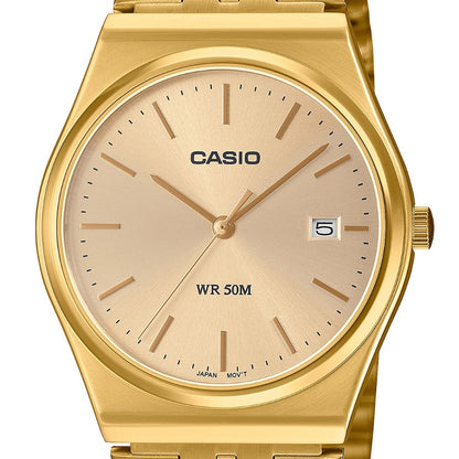 Casio MTP-B145G-9AVDF Men's Gold Tone Stainless Steel Watch Gold Dial