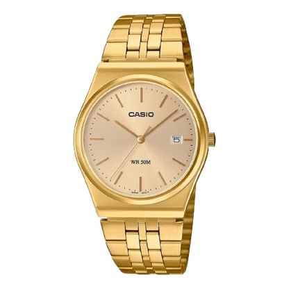 Casio MTP-B145G-9AVDF Men's Gold Tone Stainless Steel Watch Gold Dial