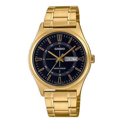 Casio MTP-V006G-1CUDF front view gold tone stainless steel watch