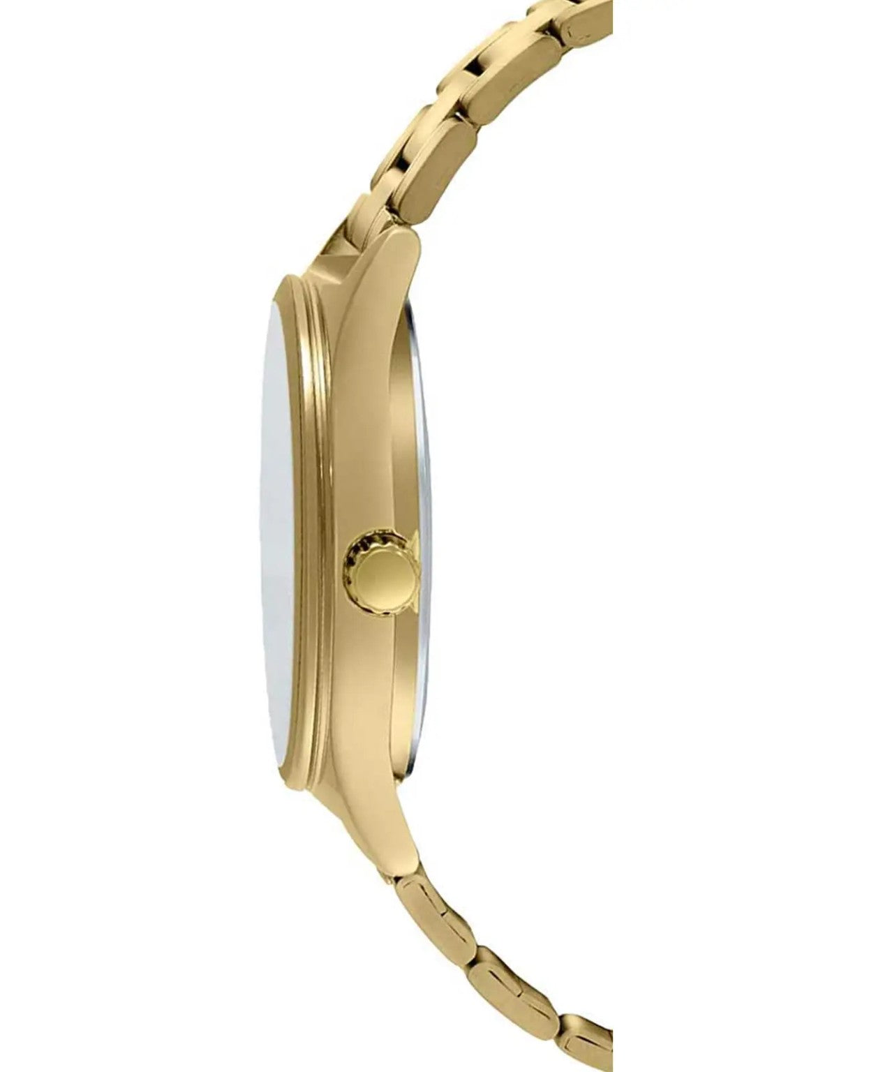 Casio MTP-V006G-1CUDF side profile gold watch