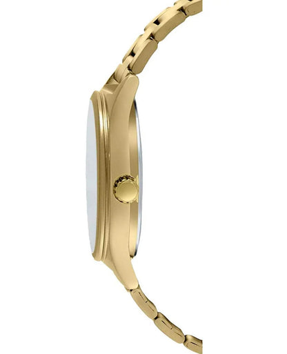 Casio MTP-V006G-1CUDF side profile gold watch