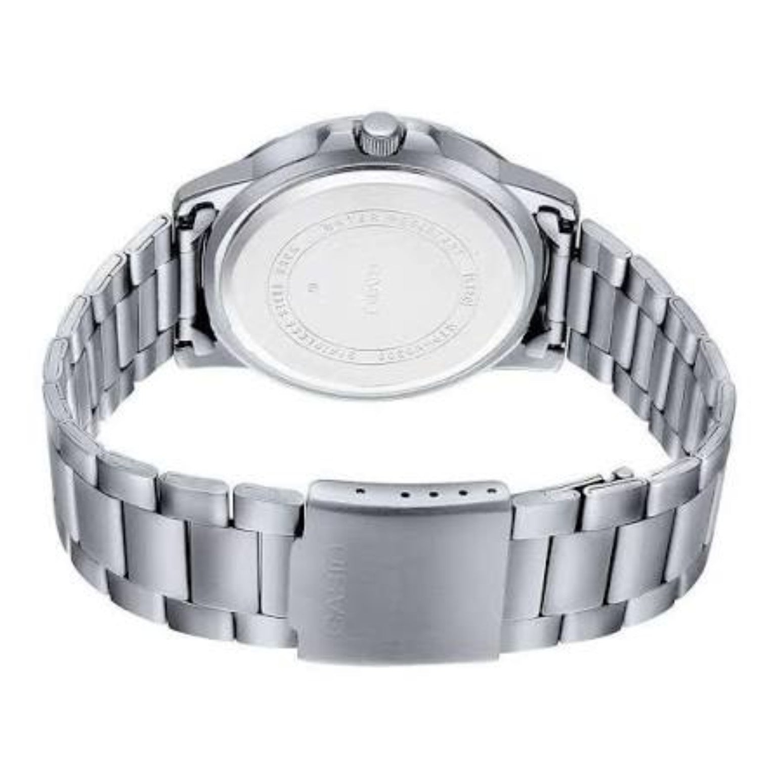 Casio MTP-VD300D-7EUDF back view stainless steel bracelet
