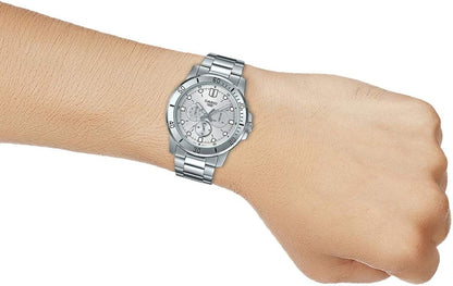 Casio MTP-VD300D-7EUDF wrist shot silver stainless steel watch