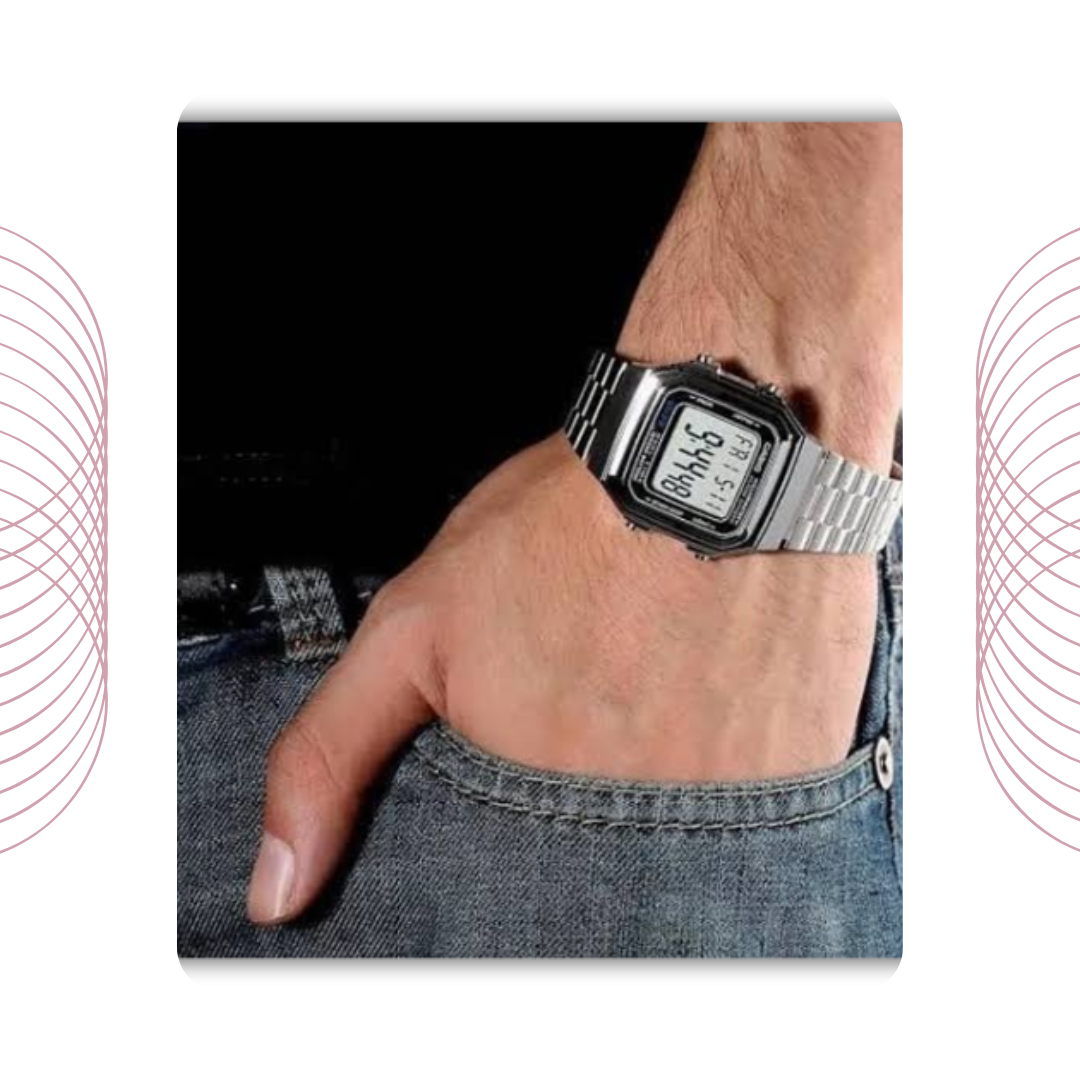 Casio A178WA-1ADF Classic Digital Stainless Steel Watch for Men & Women