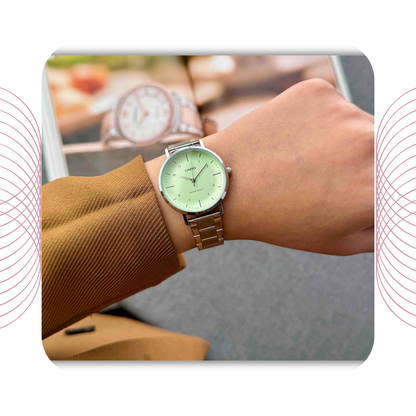 Casio LTP-VT03D-3BDF Women's Analog Stainless Steel Watch Green Dial