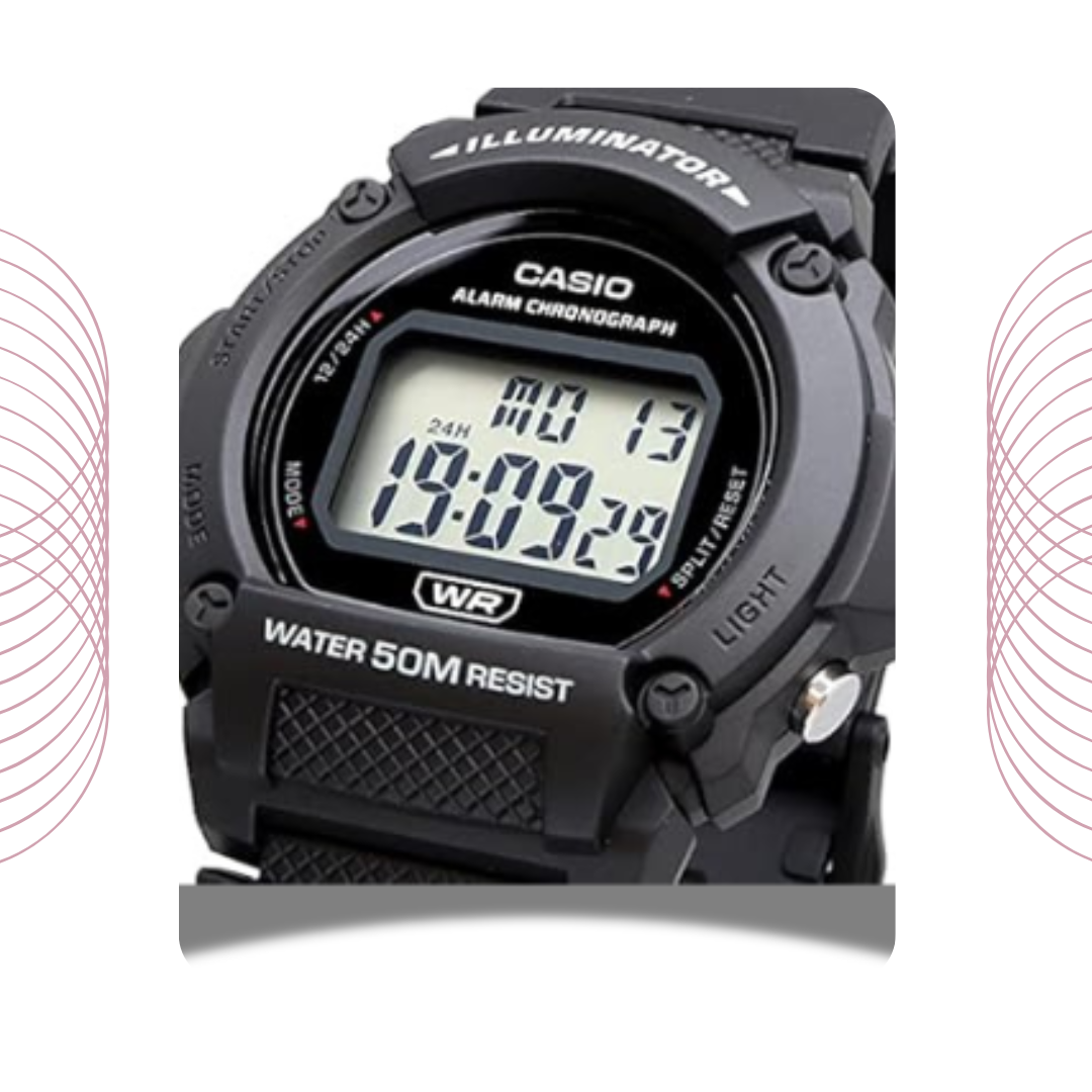 Casio W-219H-1AVDF Sport Digital Resin Watch for Men