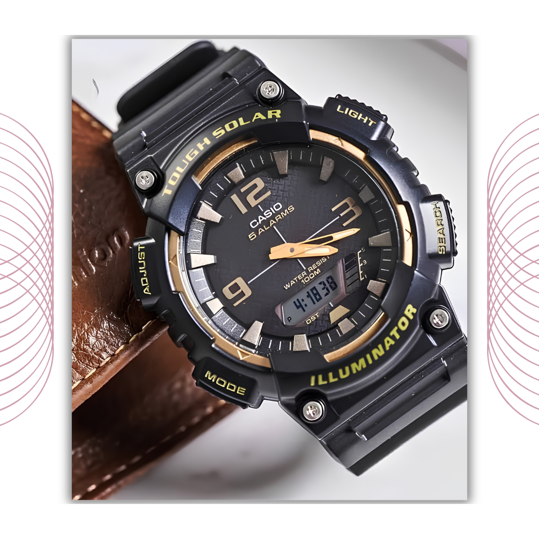 Casio AQ-S810W-1A3VDF Solar Powered Analog Digital Sports Watch for Men