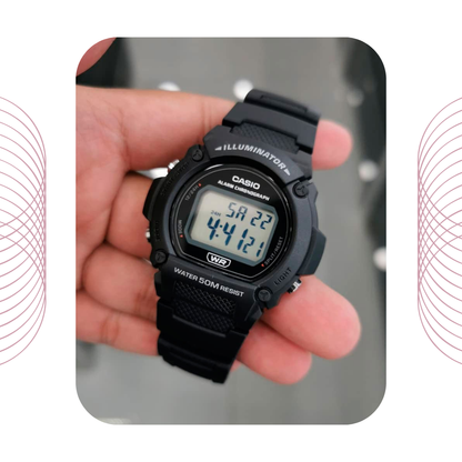 Casio W-219H-1AVDF Sport Digital Resin Watch for Men