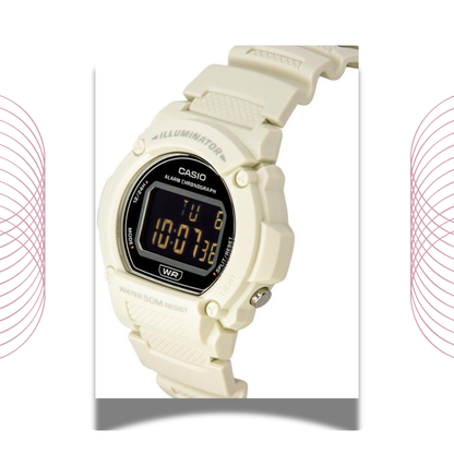 Casio W-219HC-8BVDF Digital Sports Watch Grey Resin for Men & Women