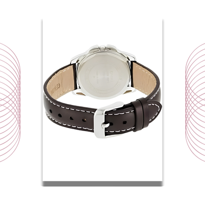 Casio LTP-1314L-7AVDF Women's Analog Leather Strap Watch White Dial