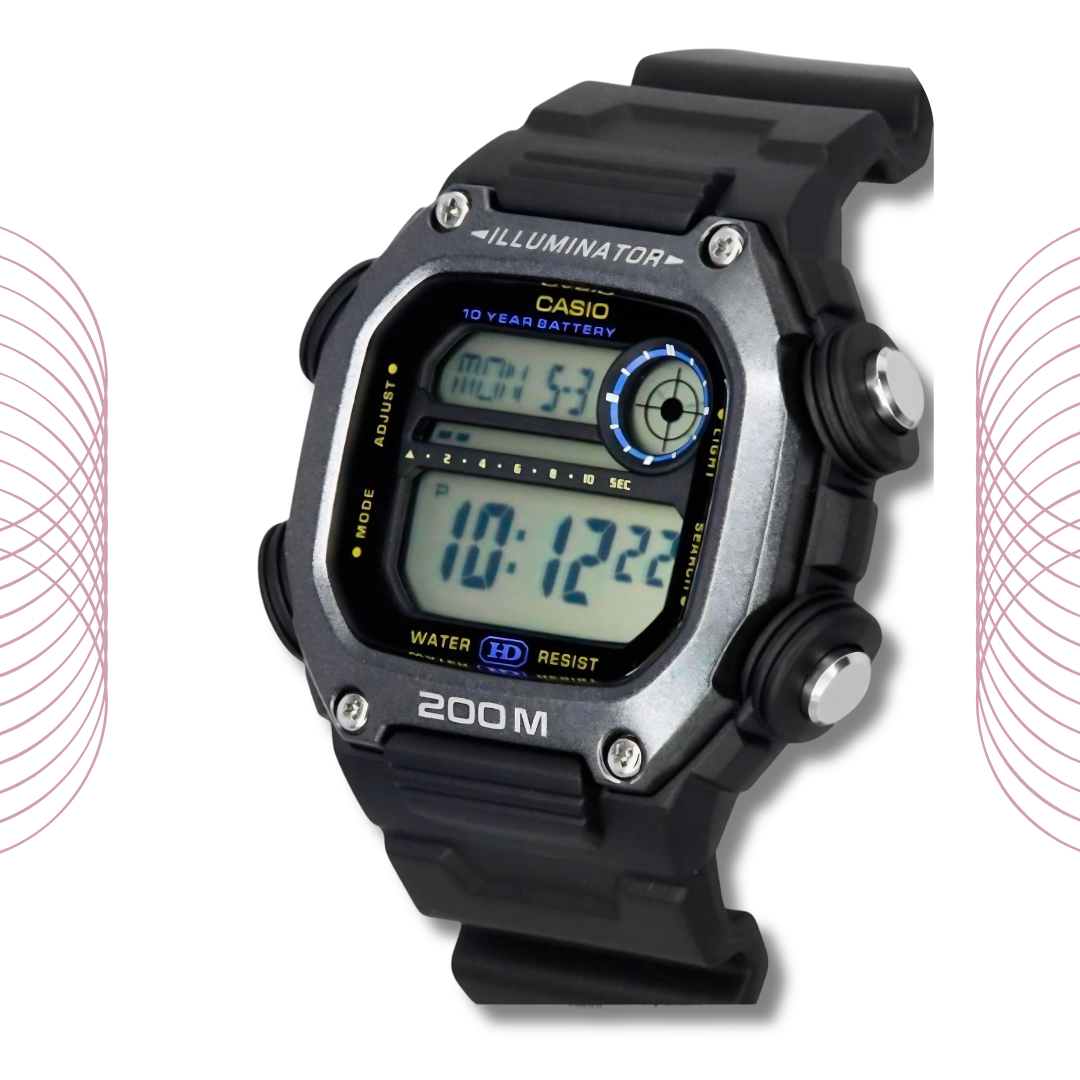 Casio DW-291HX-1AVDF Heavy Duty Digital Sports Watch for Men