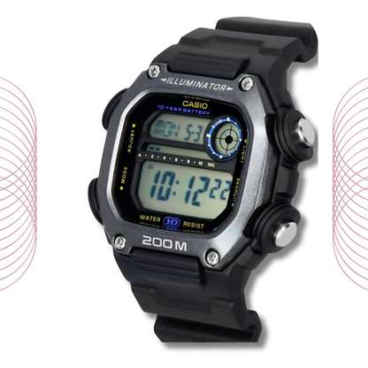 Casio DW-291HX-1AVDF Heavy Duty Digital Sports Watch for Men