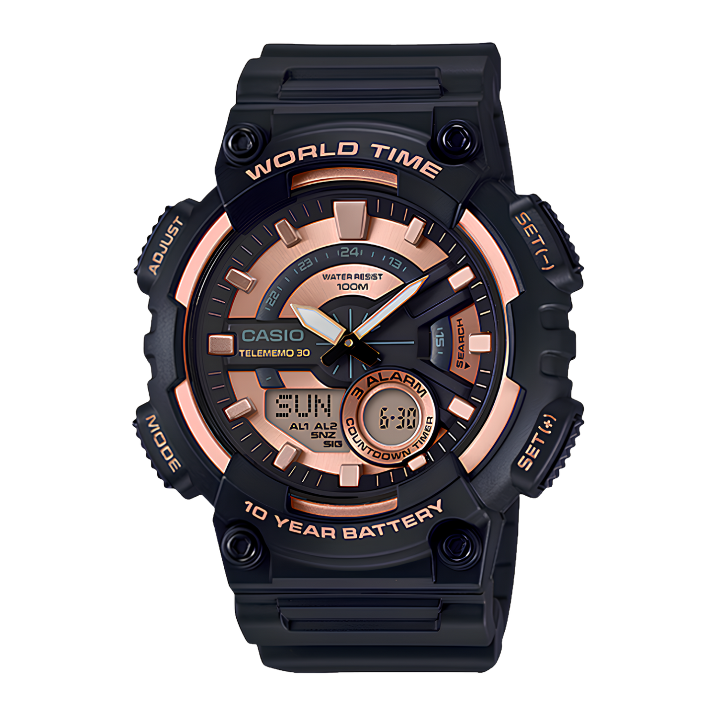 Casio AEQ-110BW-9AVDF Analog Digital Sports Watch for Men