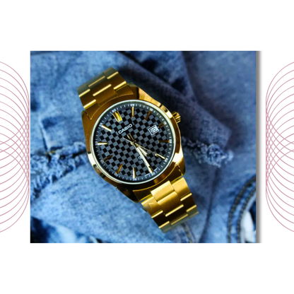 Casio MTP-VD03G-1AUDF Men's Gold Tone Stainless Steel Watch Black Dial