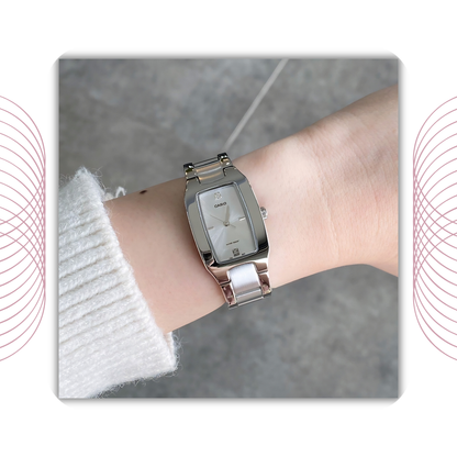 Casio LTP-1165A-7C2DF Women's Analog Stainless Steel Watch Silver White Dial