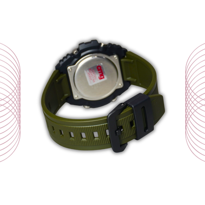 Casio MWQ-100-3AVDF Men's Analog Digital Sports Watch Green Dial