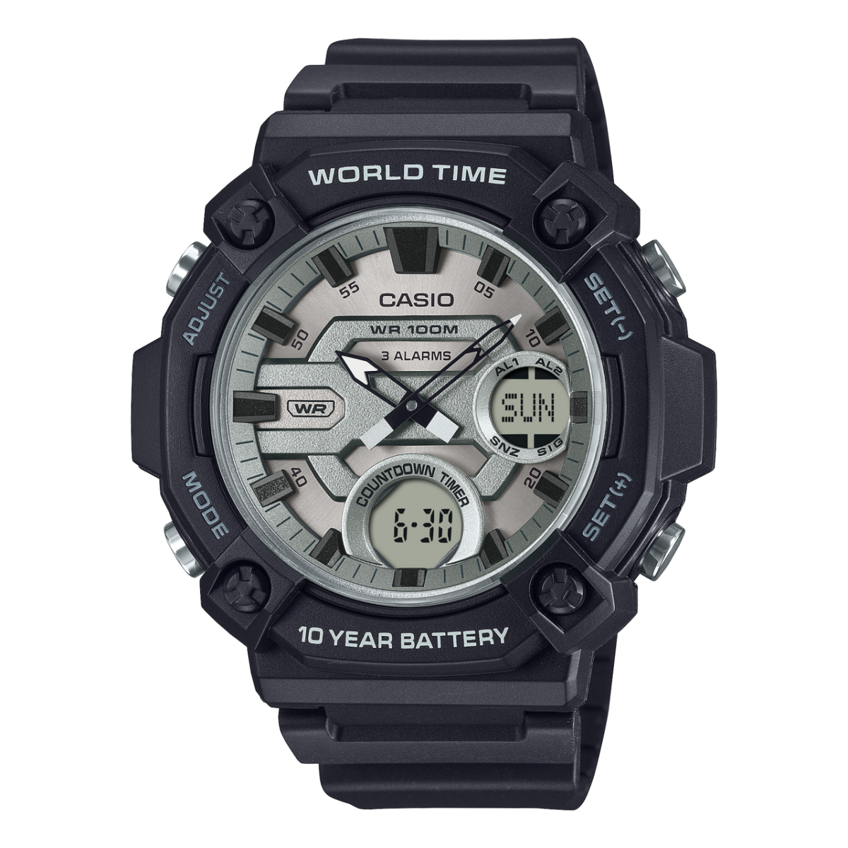 Casio AEQ-120W Series Analog Digital Sports Watch for Men
