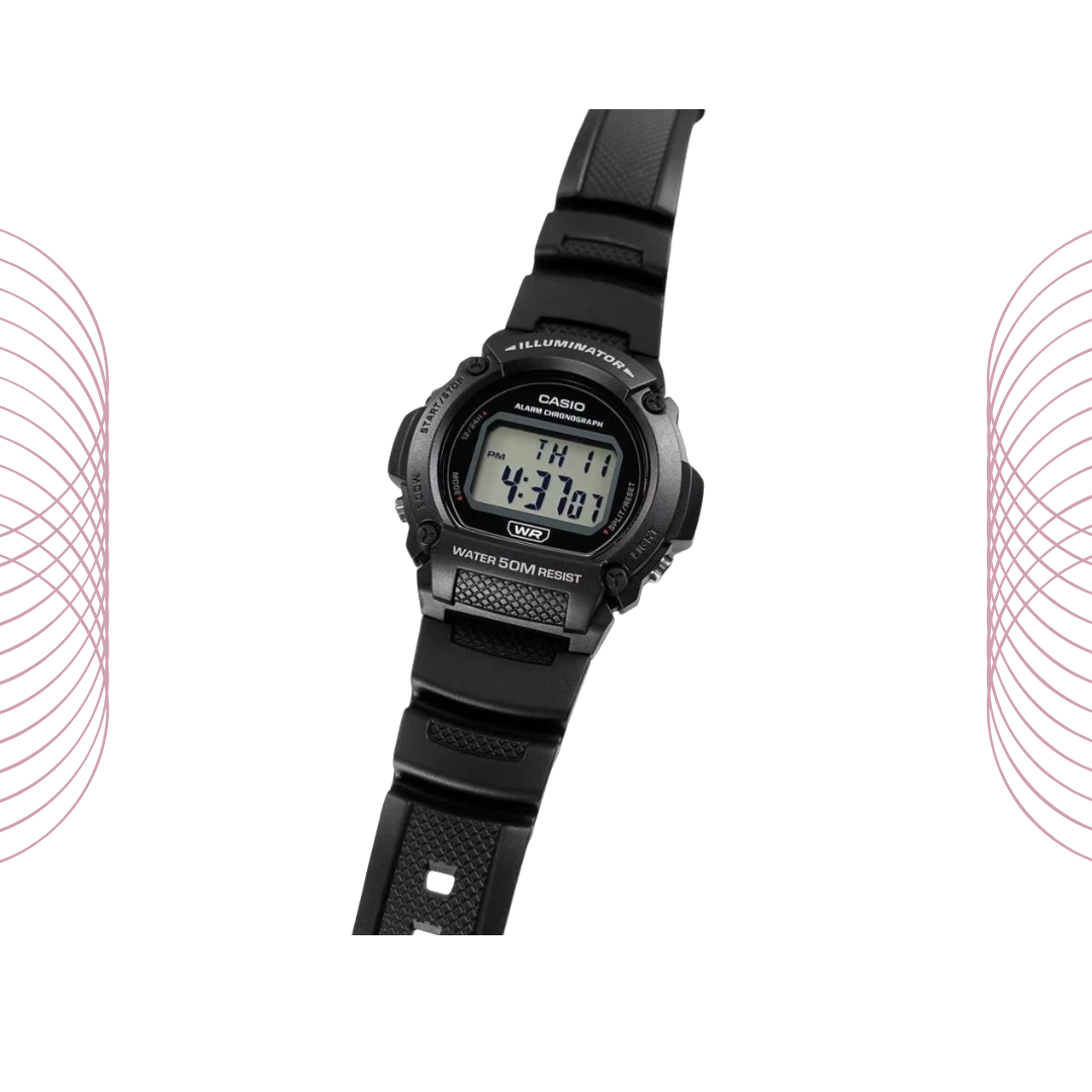 Casio W-219H-1AVDF Sport Digital Resin Watch for Men