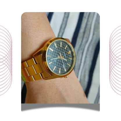 Casio MTP-VD03G-1AUDF Men's Gold Tone Stainless Steel Watch Black Dial