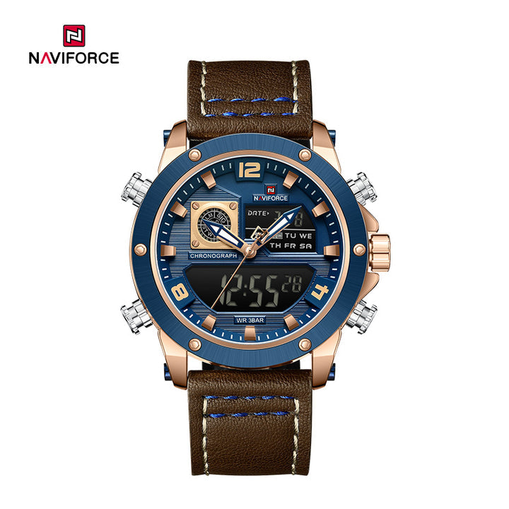 NAVIFORCE NF9236 Men's Analog Quartz Watch | Stainless Steel | 3ATM Water Resistant | Original