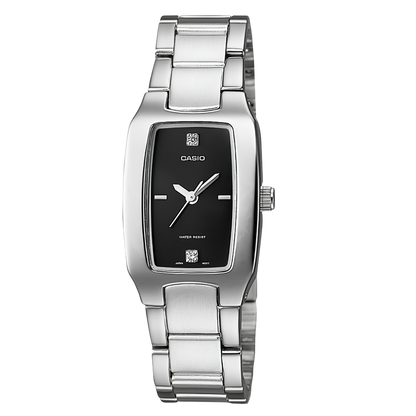 Casio LTP-1165A-1CDF Women's Analog Stainless Steel Watch Black Dial