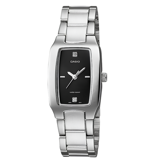 Casio LTP-1165A-1CDF Women's Analog Stainless Steel Watch Black Dial