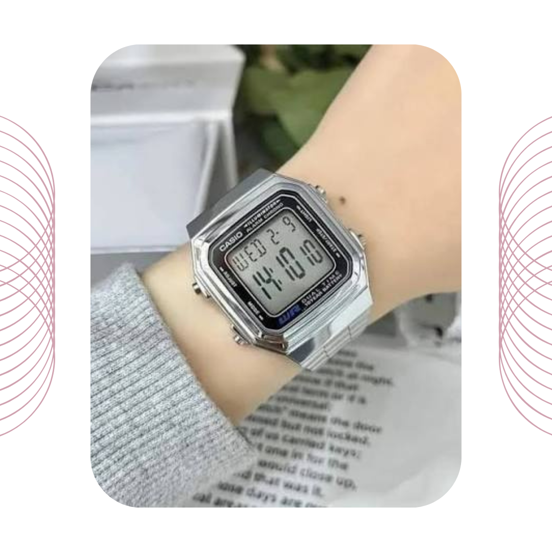 Casio A178WA-1ADF Classic Digital Stainless Steel Watch for Men & Women