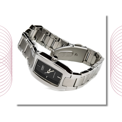 Casio LTP-1165A-1CDF Women's Analog Stainless Steel Watch Black Dial