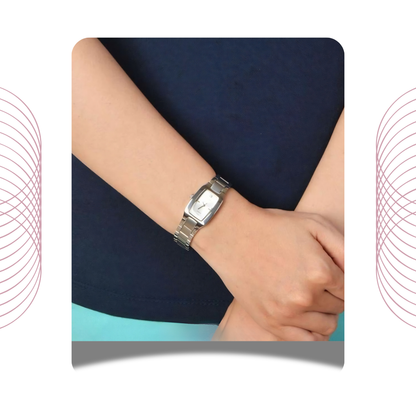 Casio LTP-1165A-7C2DF Women's Analog Stainless Steel Watch Silver White Dial