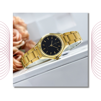 Casio LTP-1130N-1ARDF Women's Analog Stainless Steel Gold Tone Watch
