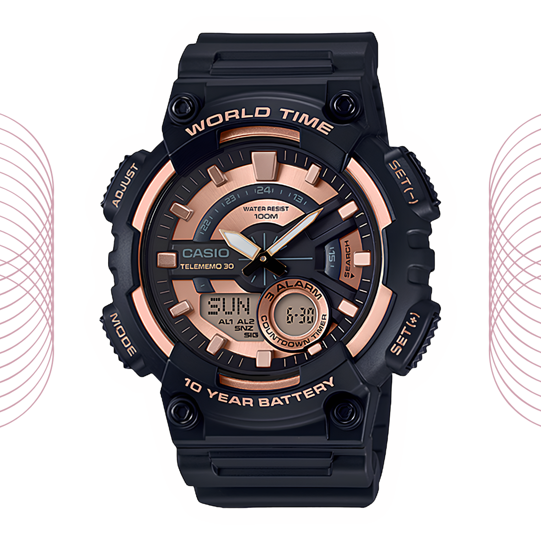 Casio AEQ-110BW-9AVDF Analog Digital Sports Watch for Men