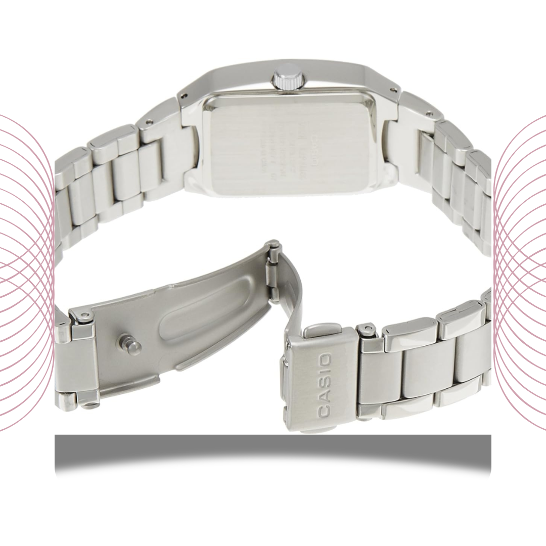 Casio LTP-1165A-7C2DF Women's Analog Stainless Steel Watch Silver White Dial