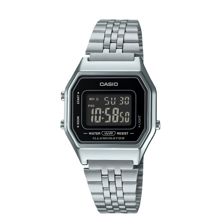 Casio LA680WA-1BDF Vintage Digital Stainless Steel Watch for Women