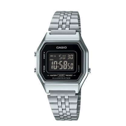 Casio LA680WA-1BDF Vintage Digital Stainless Steel Watch for Women