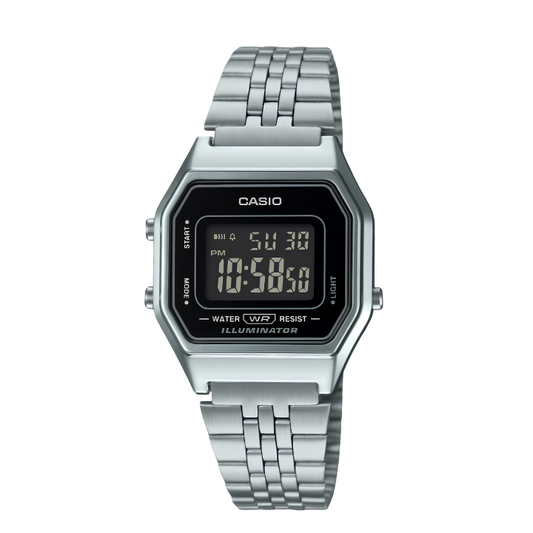 Casio LA680WA-1BDF Vintage Digital Stainless Steel Watch for Women