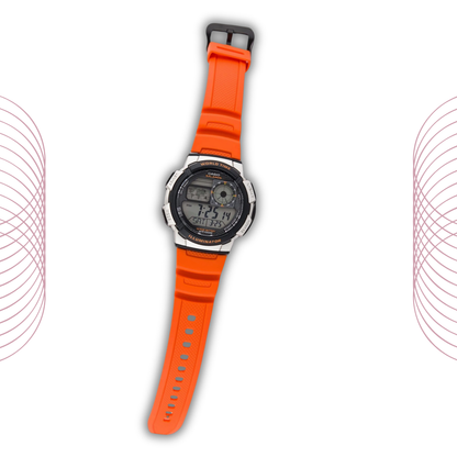 Casio AE-100W-4BVDF World Time Digital Watch Qatar | Buy Online