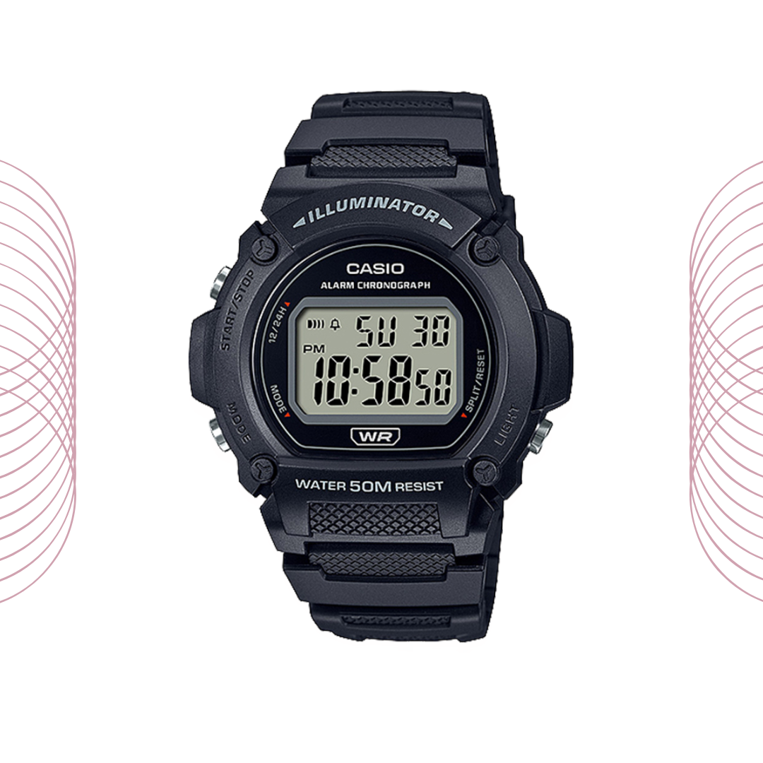 Casio W-219H-1AVDF Sport Digital Resin Watch for Men