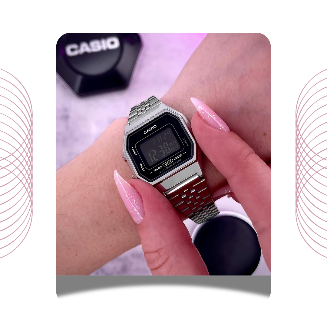 Casio LA680WA-1BDF Vintage Digital Stainless Steel Watch for Women